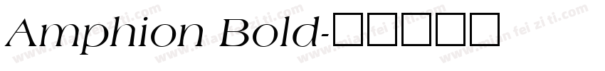 Amphion Bold字体转换